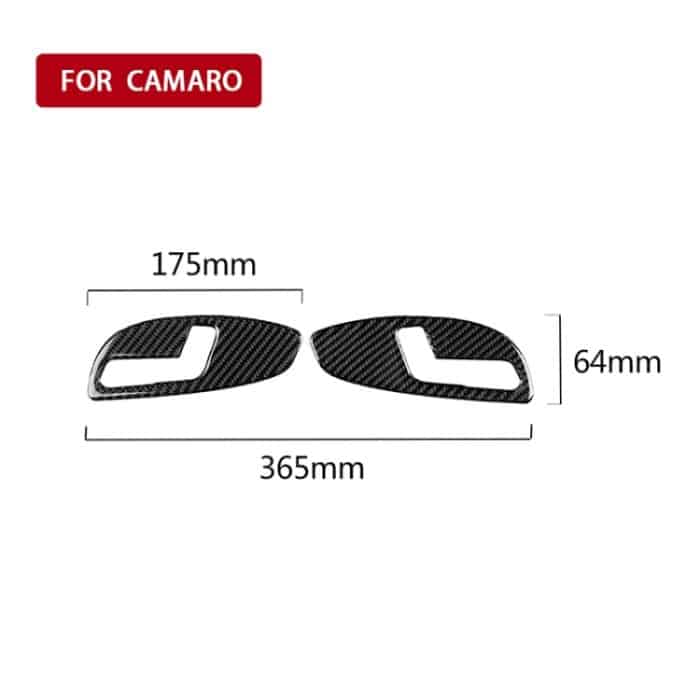 2 PCS Car Carbon Fiber Sitzverstellplatte Dekorativer Aufkleber für Chevrolet Camaro 2017-2019 – Bild 5