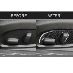2 PCS Car Carbon Fiber Sitzverstellplatte Dekorativer Aufkleber für Chevrolet Camaro 2017-2019 – Bild 7