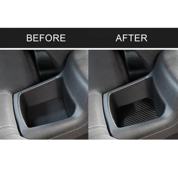 Auto Carbon Fiber Rücksitz Aufbewahrungsbox dekorative Aufkleber für Chevrolet Camaro 2016 – Bild 7