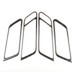 4 PCS Carbon Faser Autotürgriffrahmen Dekorativer Aufkleber für Porsche Macan – Bild 2