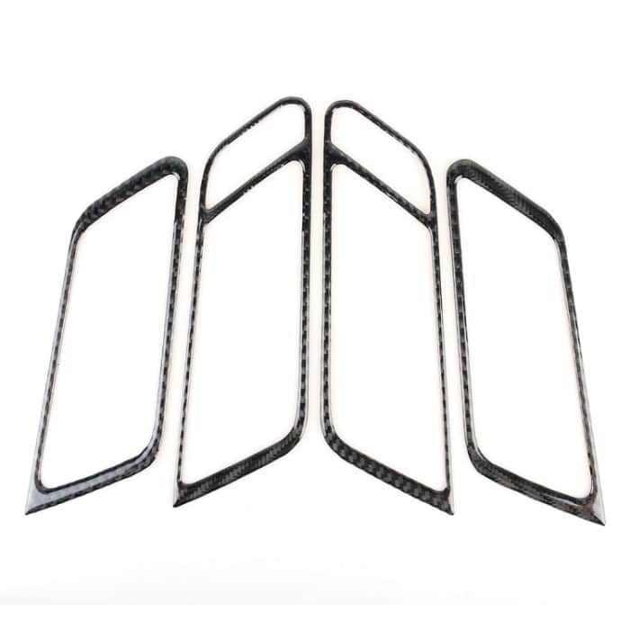 4 PCS Carbon Faser Autotürgriffrahmen Dekorativer Aufkleber für Porsche Macan – Bild 2