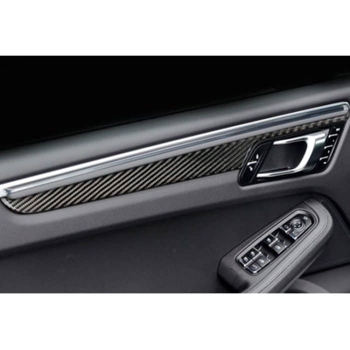 4 PCS Carbon Faser Autotürverkleidung Dekorativer Aufkleber für Porsche Macan – Bild 5