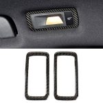 2 PCS Carbon Fiber Auto Heckkuppel Lichtplatte dekorative Aufkleber für Porsche Macan