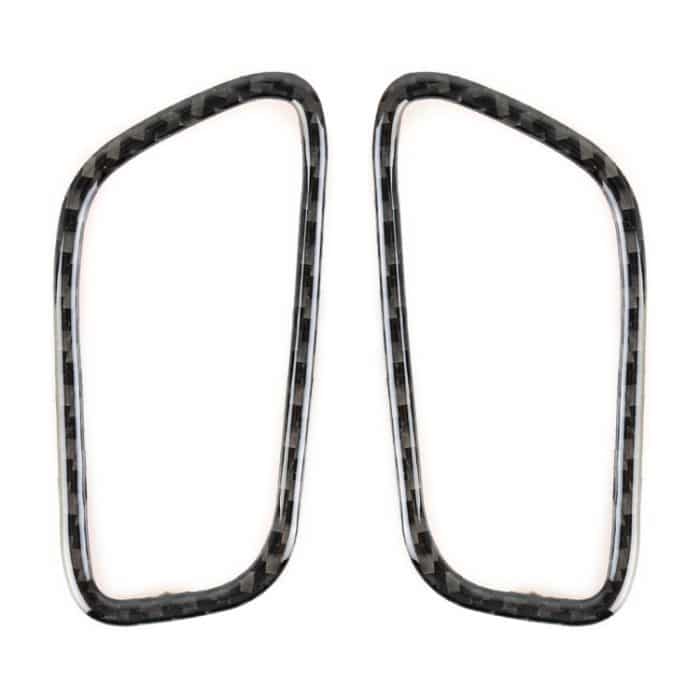 2 PCS Carbon Auto links und rechts Luftauslass Panel dekorative Aufkleber für Porsche Macan – Bild 2