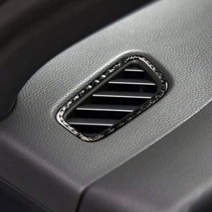 2 PCS Carbon Auto links und rechts Luftauslass Panel dekorative Aufkleber für Porsche Macan – Bild 5