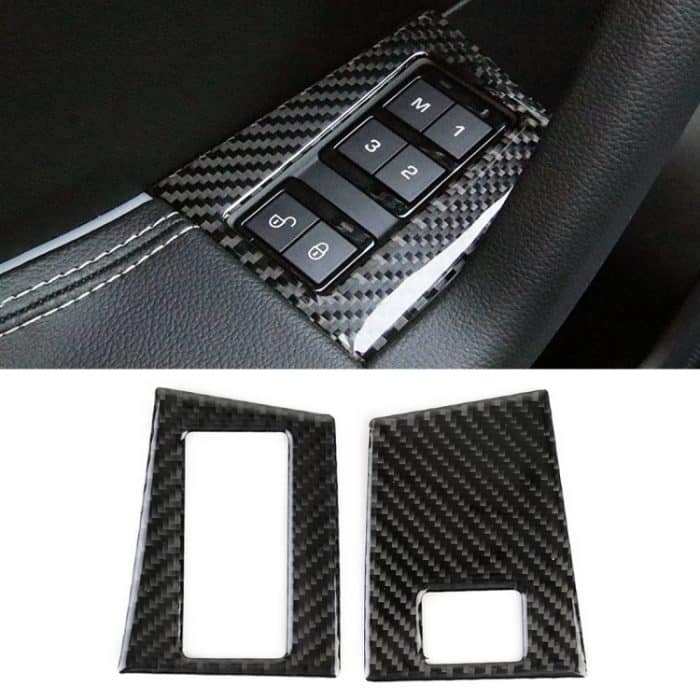 Carbon Memory Car Lock Panel Dekorativer Aufkleber für Jaguar F-PACE – Bild 1