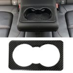 Carbon Fiber Car Rear Water Cup Frame Dekorativer Aufkleber für Jaguar F-PACE