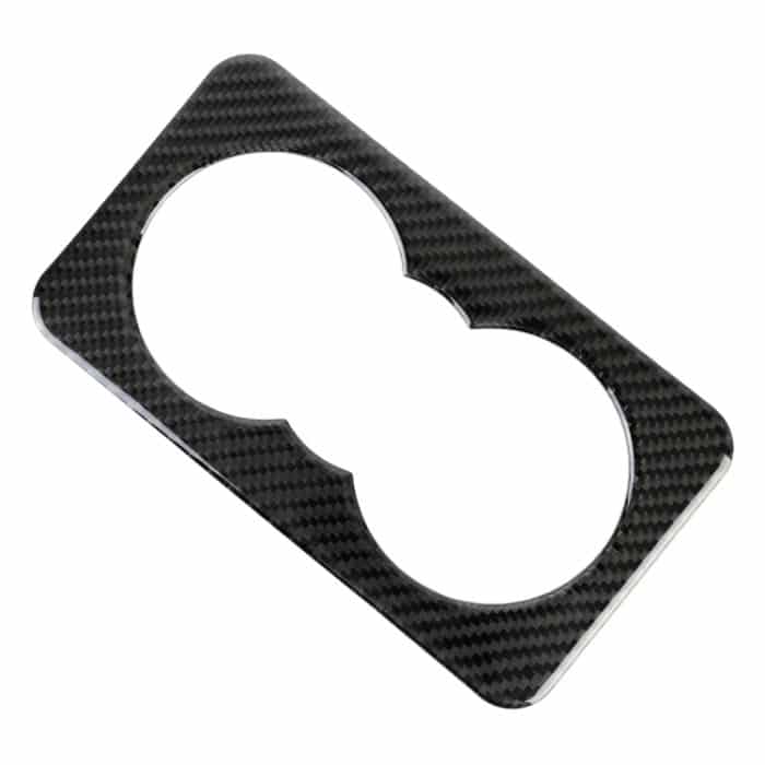 Carbon Fiber Car Rear Water Cup Frame Dekorativer Aufkleber für Jaguar F-PACE – Bild 2