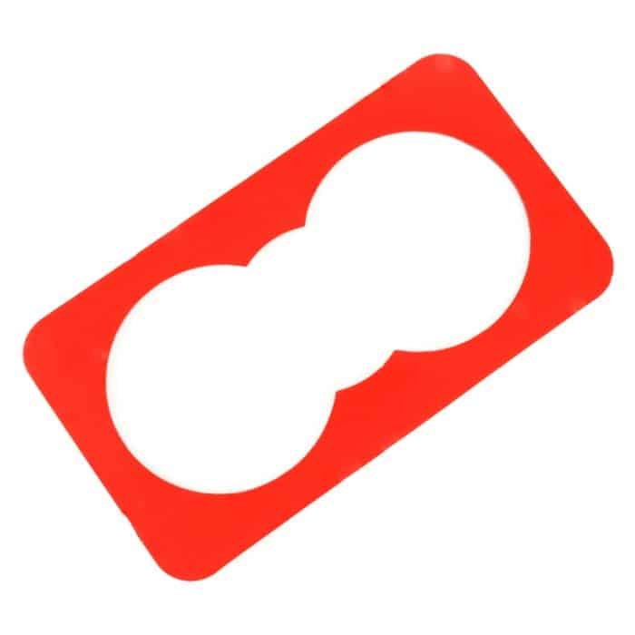 Carbon Fiber Car Rear Water Cup Frame Dekorativer Aufkleber für Jaguar F-PACE – Bild 3