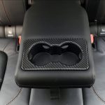 Carbon Fiber Car Rear Water Cup Frame Dekorativer Aufkleber für Jaguar F-PACE – Bild 6