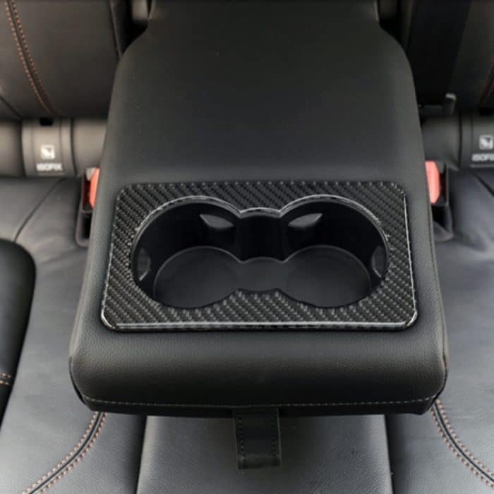 Carbon Fiber Car Rear Water Cup Frame Dekorativer Aufkleber für Jaguar F-PACE – Bild 6