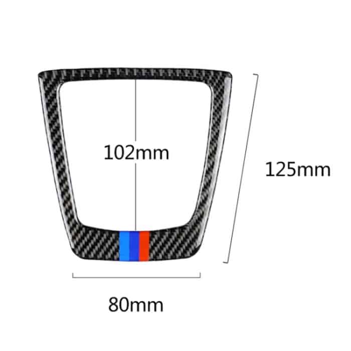 Auto Carbon Fiber Gear Position Panel Dekorativer dreifarbiger Aufkleber für BMW Z4 2009-2015 – Bild 3