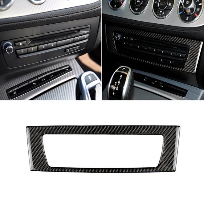 CRP0698.jpg Auto Carbon Fiber Central Control CD Panel einfarbiger dekorativer Aufkleber für BMW Z4 2009-2015 – Bild 1