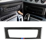 Auto Carbon Fiber Central Control CD Panel Dreifarbiger dekorativer Aufkleber für BMW Z4 2009-2015