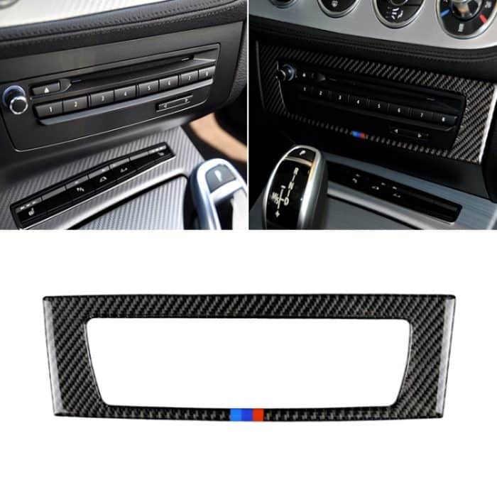 Auto Carbon Fiber Central Control CD Panel Dreifarbiger dekorativer Aufkleber für BMW Z4 2009-2015 – Bild 1
