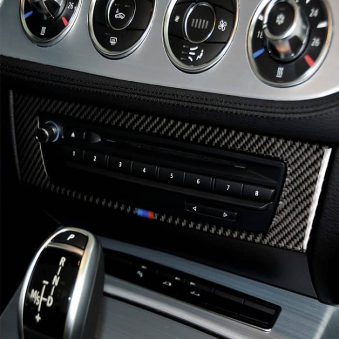 Auto Carbon Fiber Central Control CD Panel Dreifarbiger dekorativer Aufkleber für BMW Z4 2009-2015 – Bild 6