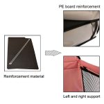 Rutschfester, zusammenklappbarer Oxford-Stoff, Autositzbezug für Haustiere, Katzen und Hunde, Größe: 40 x 30 x 25 cm – Bild 3