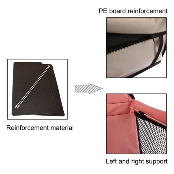 Rutschfester, zusammenklappbarer Oxford-Stoff, Autositzbezug für Haustiere, Katzen und Hunde, Größe: 40 x 30 x 25 cm – Bild 3