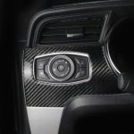Auto Carbon Fiber Scheinwerfer Schalter Panel Dekorative Aufkleber für Ford Mustang 2015-2020, Linkslenker – Bild 5