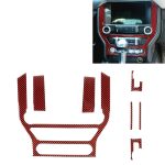 7 in 1 Auto Carbon Fiber Zentrale Bedienfeld Dekorative Aufkleber für Ford Mustang 2015-2020