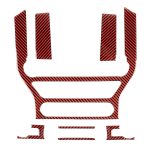 7 in 1 Auto Carbon Fiber Zentrale Bedienfeld Dekorative Aufkleber für Ford Mustang 2015-2020 – Bild 2