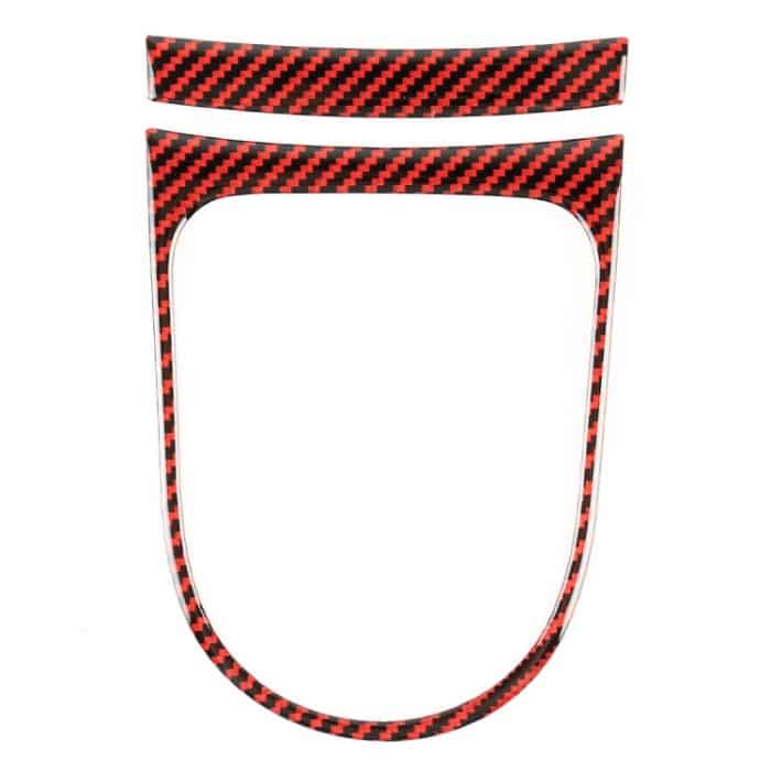 2 in 1 Auto Carbon Fiber Getriebe Rahmen Dekorative Aufkleber für Ford Mustang 2015-2020 – Bild 2