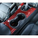 Auto Carbon Fiber Wasser Tasse Panel Dekorative Aufkleber für Ford Mustang 2015-2020 – Bild 5