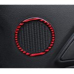 2-in-1-Autotürhupenring aus Kohlefaser, kleiner dekorativer Aufkleber für Ford Mustang 2015–2020, Durchmesser: 8,3 cm – Bild 5