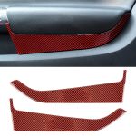 2 in 1 Auto Carbon Fiber Tür Panel Dekorative Aufkleber für Ford Mustang 2015-2020