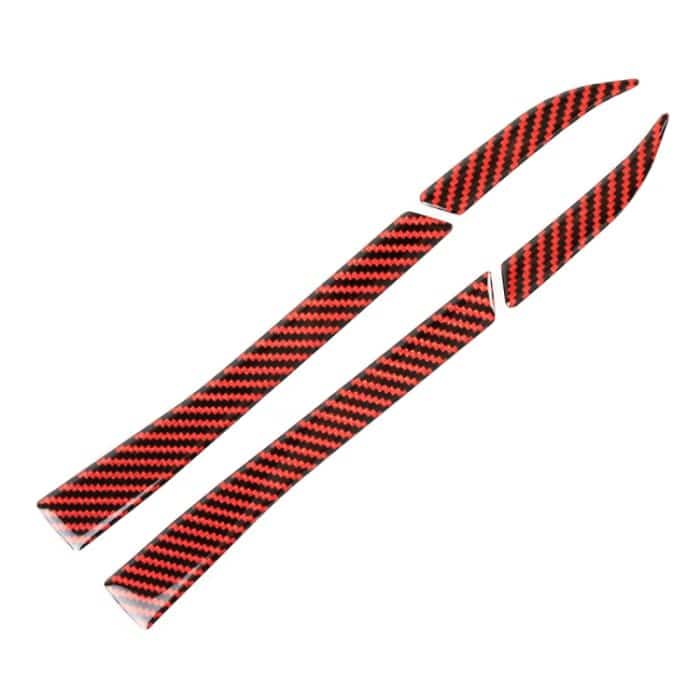 4 in 1 Auto Carbon Fiber Rückspiegel Dekorative Aufkleber für Ford Mustang 2015-2020 – Bild 2