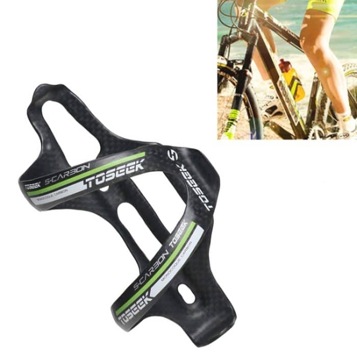 TOSEEK Matte Vollcarbon-Trinkflaschenhalter für Rennräder, Matte (Green), Matte (Grey), Matte (Blue), Matte (Red), Matte (Yellow) – Bild 1