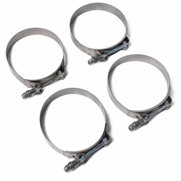 4 PCS T-Bolzen-Schlauchschellen aus Edelstahl Rohrschelle Kraftstoffleitungsschelle, Größe: 57-65 mm – Bild 5