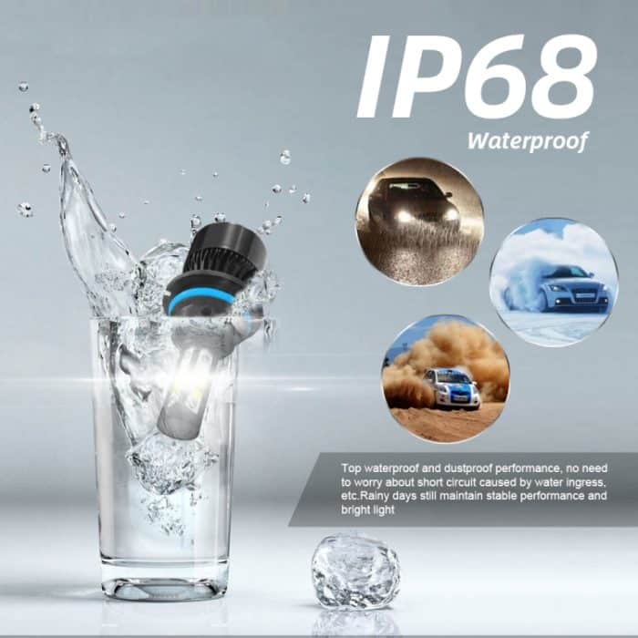 2 Stück S2 9004 / HB1 DC9-36V / 25W / 6000K / 2500LM IP68 Auto-LED-Scheinwerferlampen, 9004 / HB1 – Bild 4