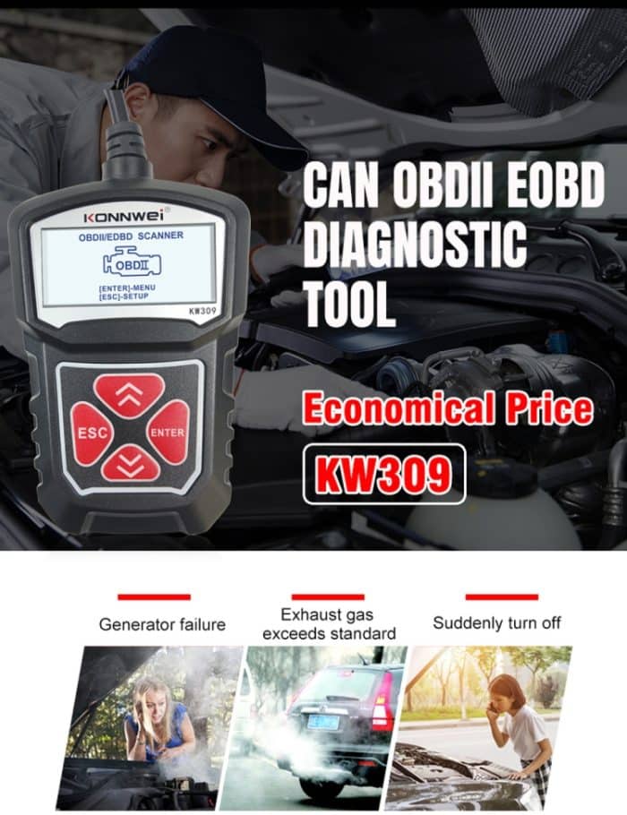 KONNWEI KW309 V309 V310 MS309 Codeleser OBD2-Scanner-Diagnosetool, KW309 – Bild 7