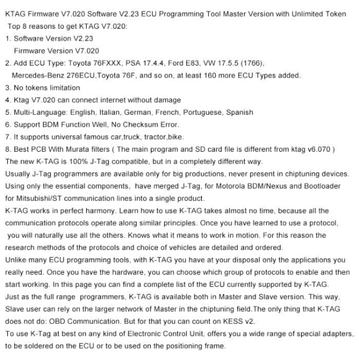 KTAG V7.020 Red PCB Board ECU Programmiertool Unbegrenztes Token, EU-Stecker – Bild 8