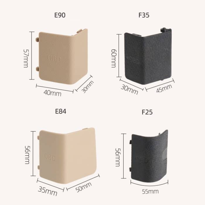 Auto-Diagnosestecker-Abdeckung, OBD-Panel, dekorative Abdeckung 51437147538 für BMW E90 2005–2012, For BMW E90 2005-2012 (Black), For BMW E90 2005-2012 (Beige) – Bild 3