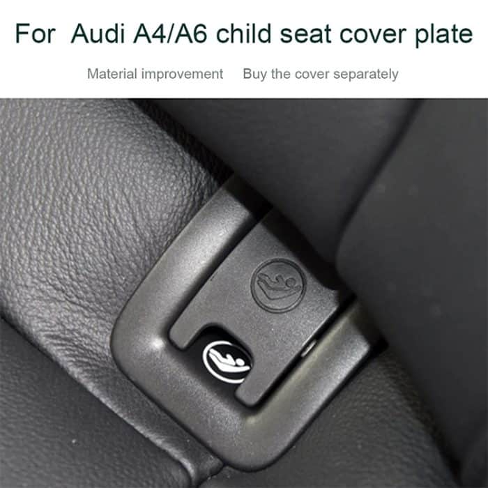Auto-Kindersitz-Rücksitz-Isofix-Abdeckung für Audi A4 2009–2016, For Audi A4 2009-2016 (Black), For Audi A4 2009-2016 (Grey) – Bild 4