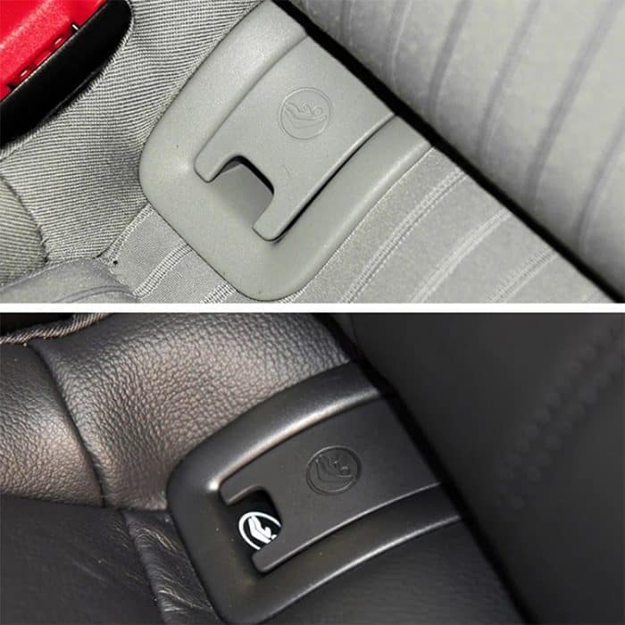 Auto-Kindersitz-Rücksitz-Isofix-Abdeckung für Audi A4 2009–2016, For Audi A4 2009-2016 (Black), For Audi A4 2009-2016 (Grey) – Bild 6