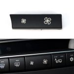 Auto Windkraftschalter Klimaanlage Luftvolumentaste für BMW 5er 2011-2017 / 7 Serie 2009-2015, linke hohe Konfiguration