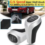 Auto 5-Gang-Matt-Silber-Schalthebel-Knopf für BMW – Bild 6