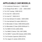 Auto-Luftaufhängung Kompressorpumpe Reparaturkit für BMW / Land Rover / Porsche / Mercedes-Benz – Bild 7