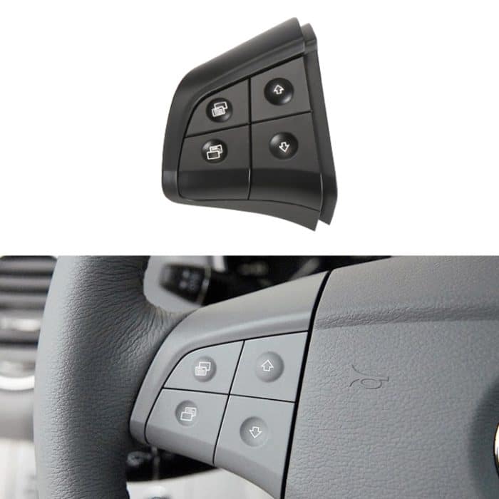 Auto linke Seite 4-Tasten-Lenkradschalter-Tastenfeld 1648200010 für Mercedes-Benz W164, Linksfahrt, Left Side 4-button (Black), Left Side 4-button (Coffee), Left Side 4-button (Grey) – Bild 1