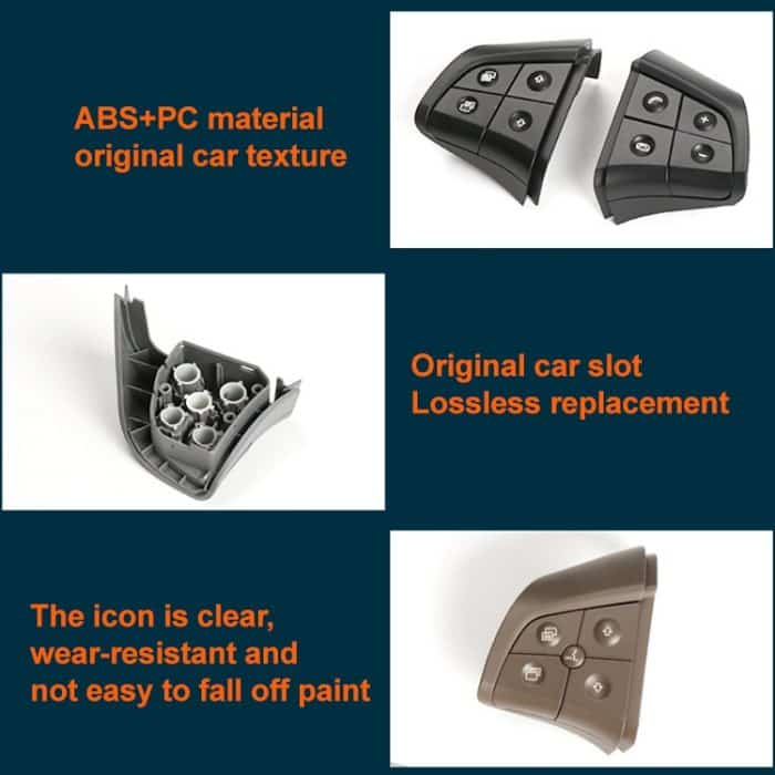 Auto linke Seite 4-Tasten-Lenkradschalter-Tastenfeld 1648200010 für Mercedes-Benz W164, Linksfahrt, Left Side 4-button (Black), Left Side 4-button (Coffee), Left Side 4-button (Grey) – Bild 5