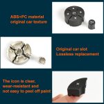 1 Paar Auto-Lenkradschalter-Tasten-Panel für Mercedes-Benz W204 2007–2014, Linksfahrt, 1 Pair (Black), 1 Pair (Grey), 1 Pair (Beige), 1 Pair (Brown) – Bild 6