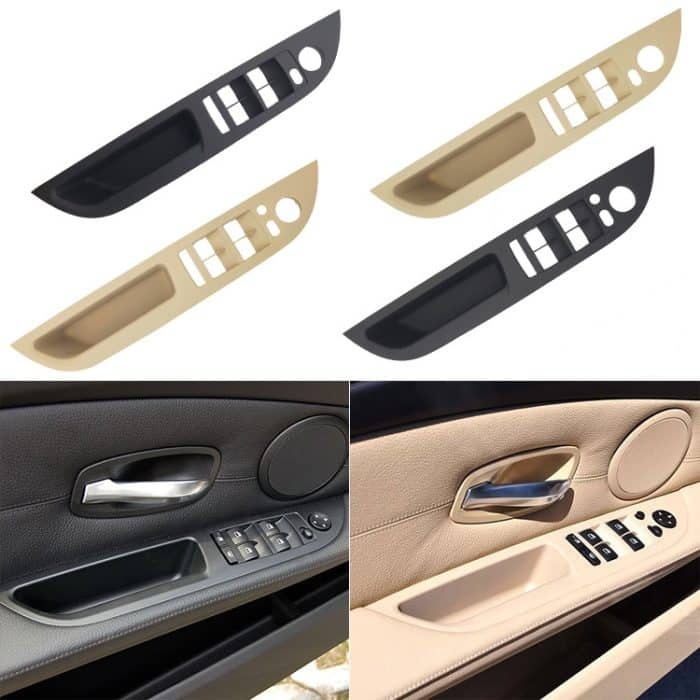 Autotür-Fensterheberschalter-Verkleidung vorne links 51416983705 für BMW E60 2008–2010, Linksfahrversion mit hoher Konfiguration, High Configuration Version – Bild 2