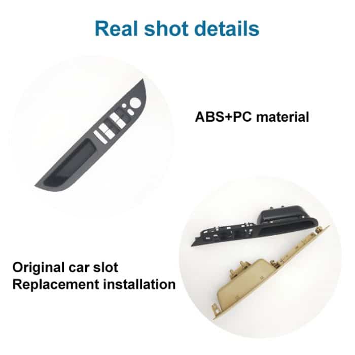 Autotür-Fensterheberschalter-Verkleidung vorne links 51416983705 für BMW E60 2008–2010, Linksfahrversion mit hoher Konfiguration, High Configuration Version – Bild 3