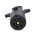 12V 7-Wege-Blade Trailer Light Verkabelungstester Runder Adapter 7 Pin US Plug Signal Tester – Bild 3