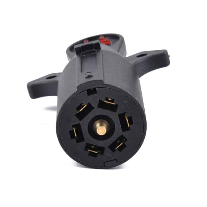 12V 7-Wege-Blade Trailer Light Verkabelungstester Runder Adapter 7 Pin US Plug Signal Tester – Bild 3