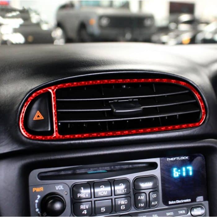 Kohlefaser-Auto-Luftauslass-Aufkleber für Chevrolet Corvette C5 1998–2004, Linksantrieb, Air Outlet Sticker – Bild 5