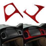 3-in-1-Carbon-Faser-Auto-Luftauslass-Aufkleber-Set für Beifahrersitz, für Chevrolet Corvette C5 1998–2004, Linksantrieb, 3 in 1 Passenger Seat Air Outlet Sticker – Bild 4